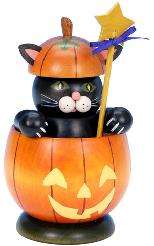 German Incense Smoker: Halloween Cat