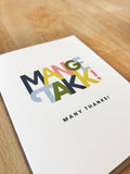 Scandi Greeting Card: Mange Takk! (Many Thanks in Norwegian)