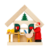 German Christmas Ornament: Christmas Cottage Santa