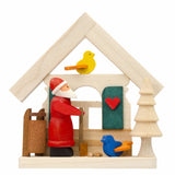 German Christmas Ornament: Christmas Cottage Santa