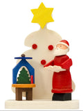 German Christmas Ornament: Santa & Christmas Tree Scenes