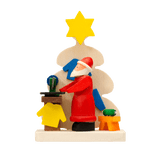 German Christmas Ornament: Santa & Christmas Tree Scenes