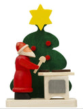 German Christmas Ornament: Santa & Christmas Tree Scenes