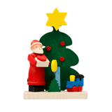 German Christmas Ornament: Santa & Christmas Tree Scenes