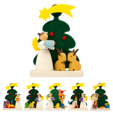 German Christmas Ornament: Angel & Christmas Tree Scenes