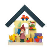 German Christmas Ornaments: Christmas Cottage Elves