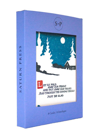 Boxed Cards, Letterpress Printed: Be Glad