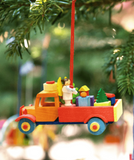 German Christmas Ornament: Christmas Trucks