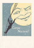Letterpress Printed Card: Carpe Noctem