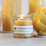 Pure Beeswax Apothecary Glass Candle, Small