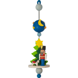 German Christmas Ornament: Winter Scene Spindle