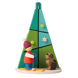 German Christmas Ornament: Winter Trees with Kids