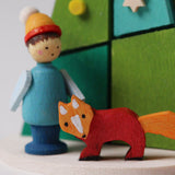 German Christmas Ornament: Winter Trees with Kids