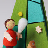 German Christmas Ornament: Winter Trees with Kids