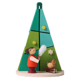 German Christmas Ornament: Winter Trees with Kids