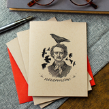 Greeting Card: Nevermore Raven (Edgar Allan Poe)