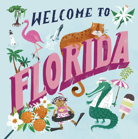 Welcome to Florida, illustrated by Åsa Gilland