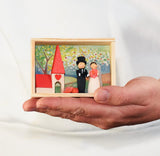 Wedding Congratulations Matchbox Scene, Handmade in Germany