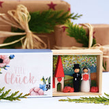 Wedding Congratulations Matchbox Scene, Handmade in Germany