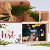 German Matchbox Scene: Nativity