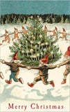 Postcard: Elves Dancing Around Tree