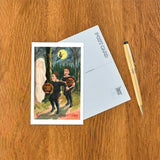 Postcard: Hallowe'en Greetings, Children with Ghost