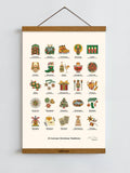 German Christmas Traditions / Poster Art Print