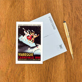 Postcard: Viareggio Carnevale Travel Poster, 1950