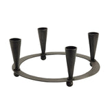 Hand Forged 4-Taper Candle Ring (Perfect for Advent Rings)
