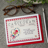 Valentine Card: Cablegram