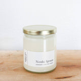 Hand Poured Soy Candle: Nordic Spruce, Tin or Jar