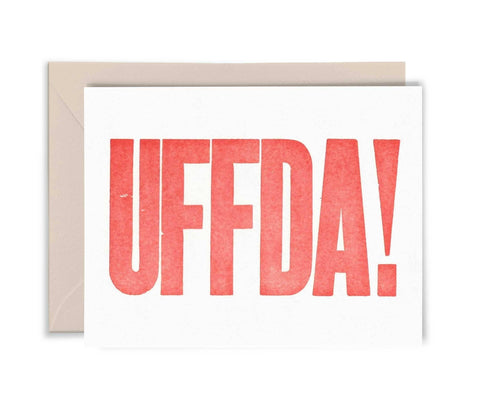 Greeting Card: Uffda!