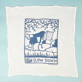 Flour Sack Tea Towels: Slow Down