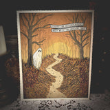 Midnight Conjurer Art Print: Autumn Ghost