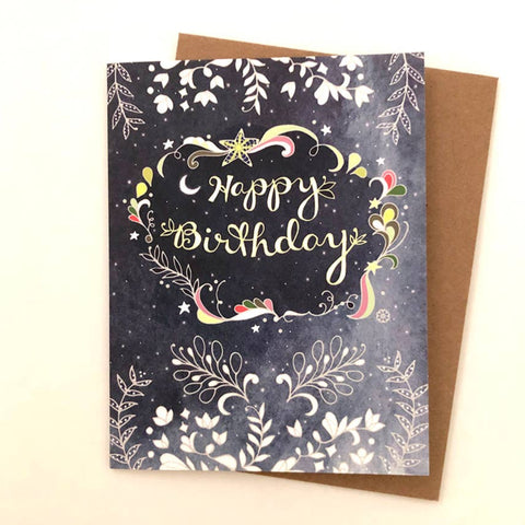 Birthday Card: Starry Night