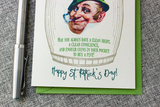 St. Patrick's Day Card: Leprechaun Toast