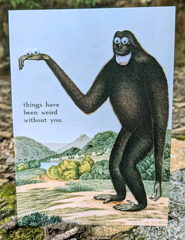 Googly Eyes Greeting Card: Things Have Been Weird Without You