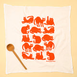 Flour Sack Tea Towels: Cats