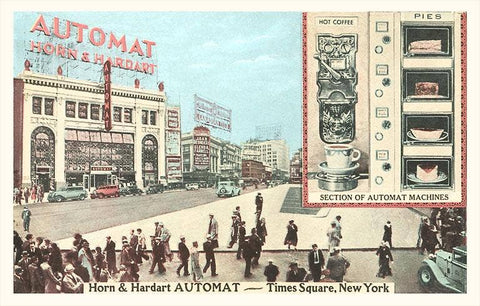Postcard: Horn and Hardart Automat, Times Square, New York City