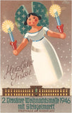 Postcard: Poster for 1946 Christmas Market in Dresden, Germany