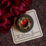 Ornate Heart Brooch, Handmade in Detroit