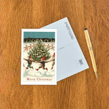 Postcard: Elves Dancing Around Tree