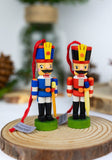 German Christmas Ornament: Nutcracker, in Red or Blue