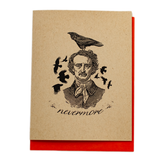 Greeting Card: Nevermore Raven (Edgar Allan Poe)
