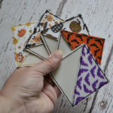 Corner Bookmark, Embroidered: Halloween Designs