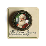Victorian Santa Brooch, Handmade in Detroit