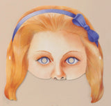 British Paper Party Masks : Alice in Wonderland Collection