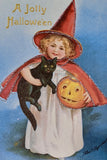 Vintage Hallowe'en Postcards in a Tin, Set of 12