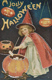 Vintage Hallowe'en Postcards in a Tin, Set of 12