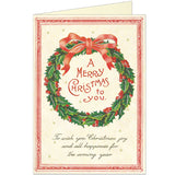 Christmas Boxed Cards with Vintage Wreath